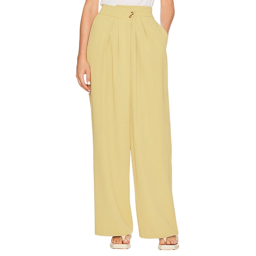 Astr The Label Pleated Maize Boyfriend Pants Size S